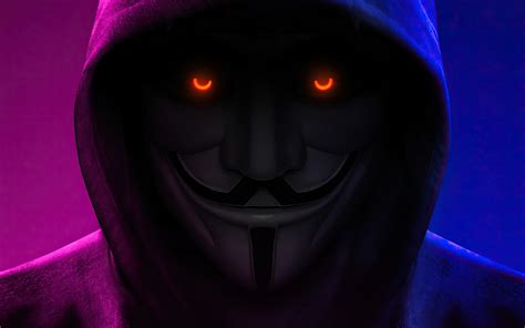 1680x1050 Resolution Anonymous with Orange Eyes 1680x1050 Resolution ...