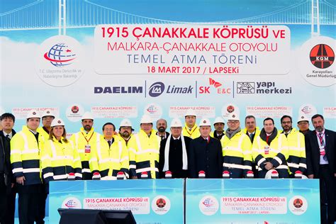 Ground-breaking Ceremony Held For 1915 Çanakkale Bridge