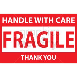 fragile vector decal clipart #411174 at Graphics Factory.