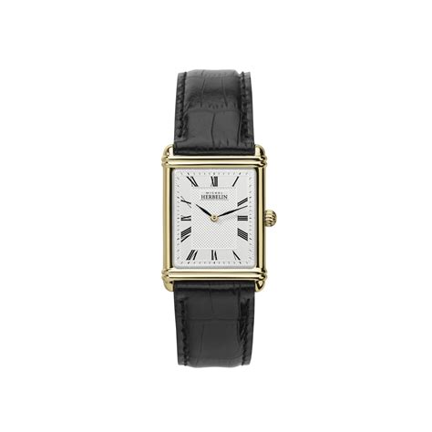 Herbelin Watches Men's Michel Herbelin Art Deco Watch With Leather Strap 17468/P08 - Mens from ...