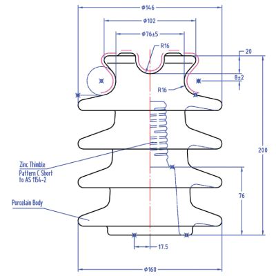 11kV & 22kV Pin Type Insulator - ALP Series - Porcelain Insulators ...