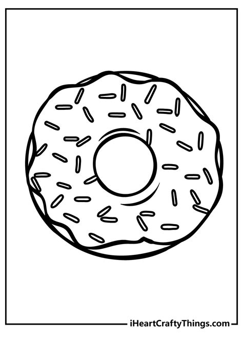 Free Donut Coloring Printables - Printable Form, Templates and Letter