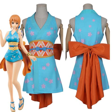 One Piece Wano Country Nami Wanokuni Outfit Halloween Carnival Cosplay Costume | Cosplay outfits ...