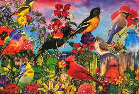 Birds and Blooms, 500 Pieces, Surelox | Puzzle Warehouse