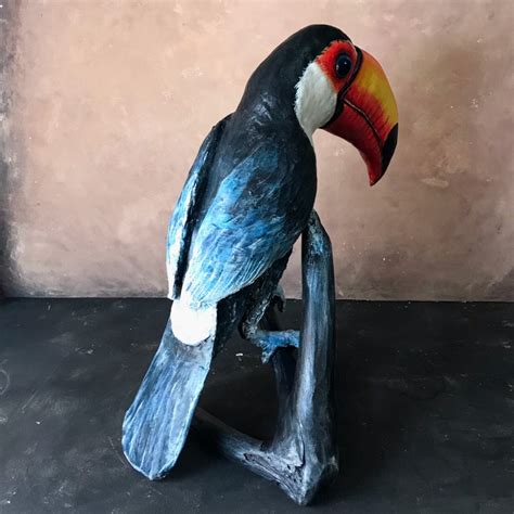 Toucan Bird Toucan Gift Statue Toucan Art Bird Color Buy a | Etsy