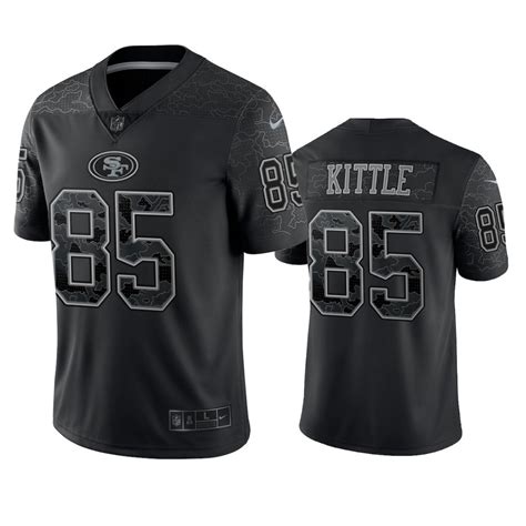 San Francisco 49ers George Kittle Black Reflective Limited Jersey - NB ...