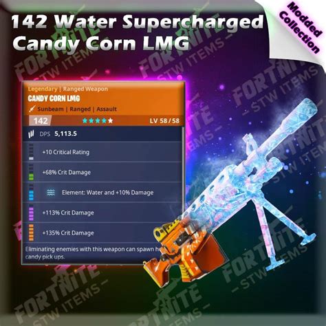 *NEW* PL 142 SUPERCHARGED WATER CANDY CORN LMG - FORTNITE