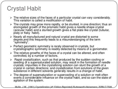 Crystal habit modification & it's industrial importance prepared by K…