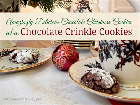 Amazingly Delicious Chocolate Christmas Cookies ~ A Cup of Christmas ...