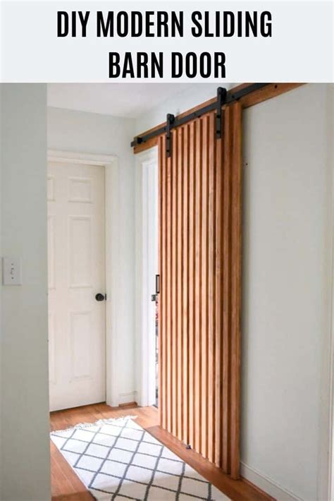 DIY MODERN SLIDING BARN DOOR | Modern sliding barn door, Modern barn ...