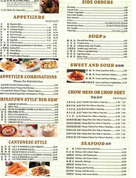 Menu at Camden Island restaurant, Camden