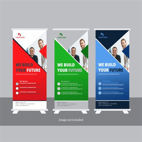 Roll up banner design template, modern x-banner, roll up design, Golf ...