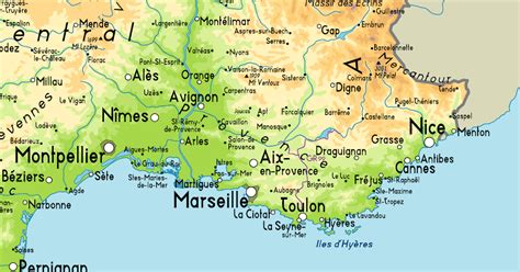 Map Of South France | Map With Cities