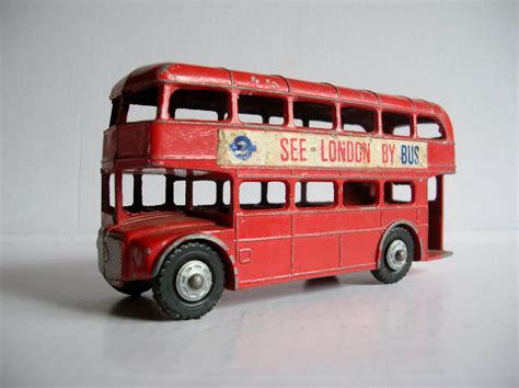 Vintage Toy Bus Red London Double Decker Routemaster by Lone