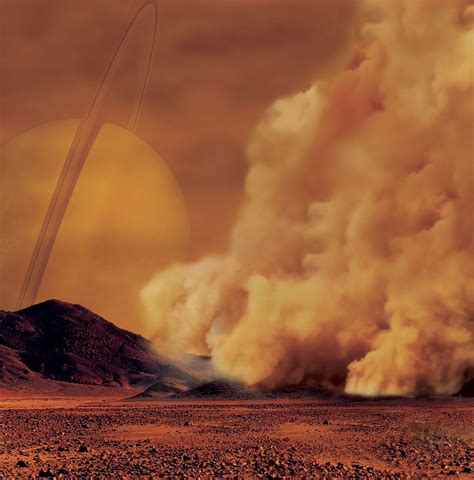 NASA Spots Dust Storms on Titan for the First Time