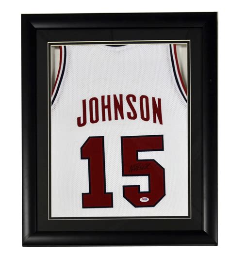 Lot Detail - Magic Johnson Signed Framed USA Jersey