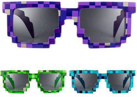 Minecraft Sunglasses Cute Gamer Shades Colorful Creeper Eyewear Fun Birthday Party Favors price ...