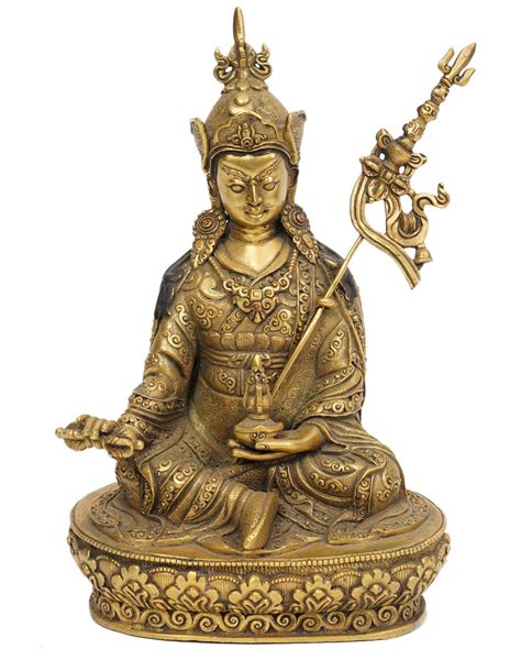 Lot - Seated Bronze Buddha Holding Vajra Weapon