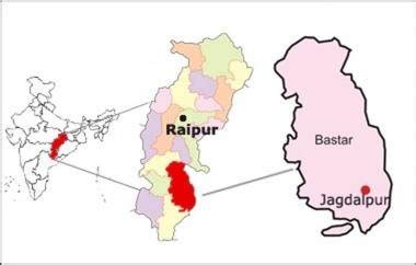 Map of Bastar District. MATERIAL AND METHOD | Download Scientific Diagram