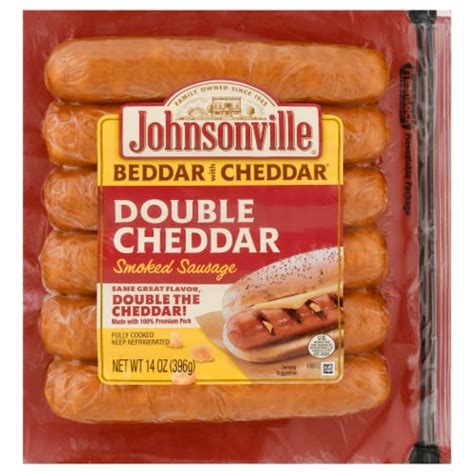 Johnsonville® Double Cheddar Smoked Pork Sausage, 14 oz - Kroger