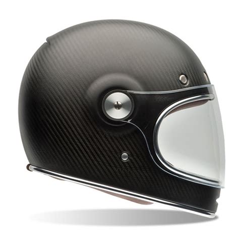 Bell Bullitt Carbon Matte Matt Black Full Face Motorcycle Helmet Retro ...