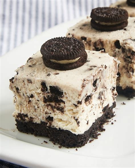 Cookies And Cream Cheesecake Bars Recipe — Dishmaps