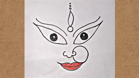 How to draw Durga Maa Step by Step || Easy Drawing for Dashain @KidsArt - YouTube