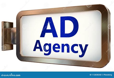 Ad Agency on Billboard Background Stock Illustration - Illustration of ...