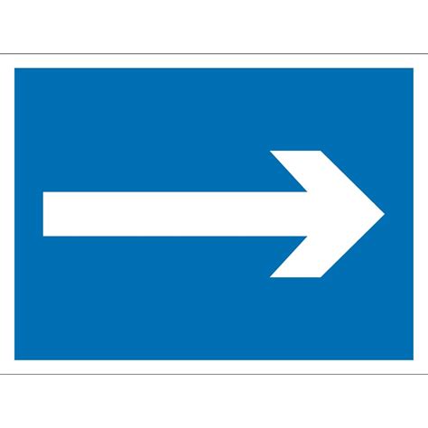 Mandatory Directional Arrow Signs - from Key Signs UK