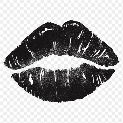 Black lips png sticker, mouth transparent background | premium image by ...