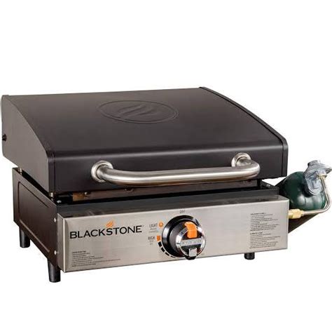 17” Blackstone Tabletop Stainless Steel Griddle With Hood - Keystone Barbecue Supply