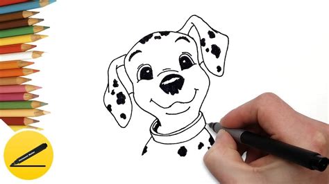 How to Draw a Puppy from 101 Dalmatians Step by Step - Drawing for Kids ...