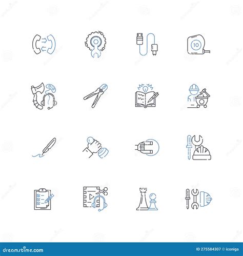 Materials Science Line Icons Collection. Composites, Polymers, Ceramics ...