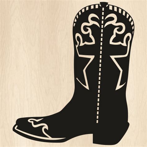 Cowboy Western Boots SVG | Cowboy Boots PNG | Classy Cowboy Boots vector File | PNG, SVG, CDR ...