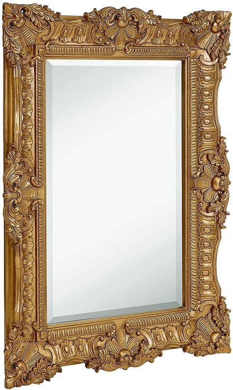 Hamilton Hills Large Ornate Gold Baroque Frame Mirror Aged Luxury ...