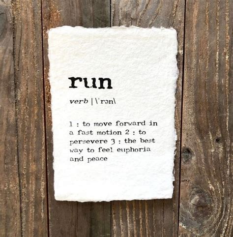 Run Definition Print in Typewriter Font on 5x7 or 8x10 | Etsy Canada