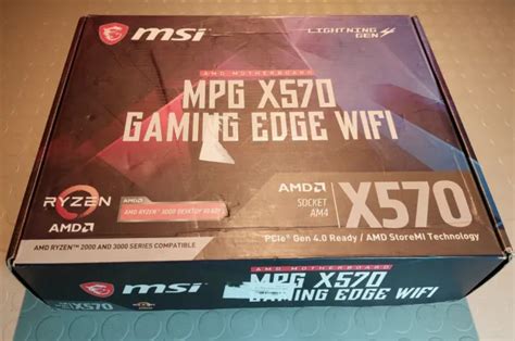MSI MPG X570 Edge Gaming Wifi Scheda Madre AMD NON FUNZIONATE EUR 32,00 - PicClick FR