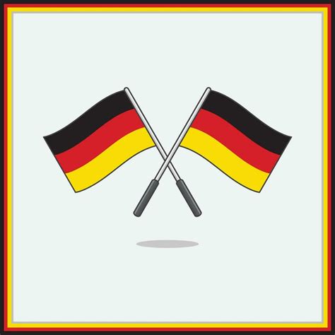 Flag of Germany Cartoon Vector Illustration. Germany Flag Flat Icon ...