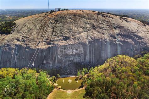 Aerial Of Stone Mountain : r/Atlanta