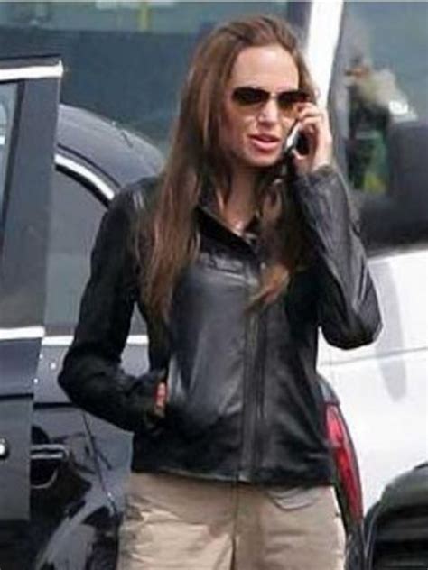 Eternals Angelina Jolie Black Leather Jacket - Just American Jackets