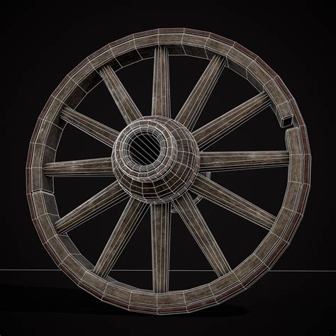 Medieval Cart Wheel - 3D Model by Get Dead Entertainment