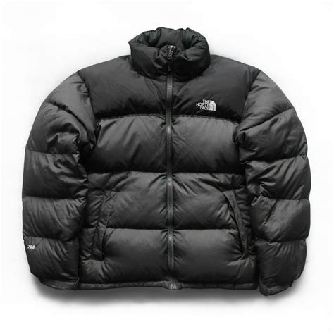 Vintage The North Face 700 Down Nuptse Puffer Jacket Black and Gray sz M North Face 700, North ...