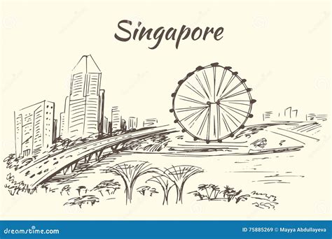 Singapore Flyer Drawing