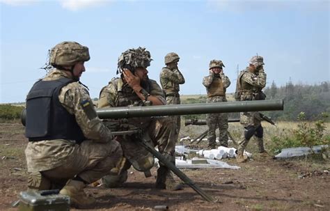 Ukrainian paratroopers equipped with SPG-9 are destroying the equipment and trenches of Russian ...