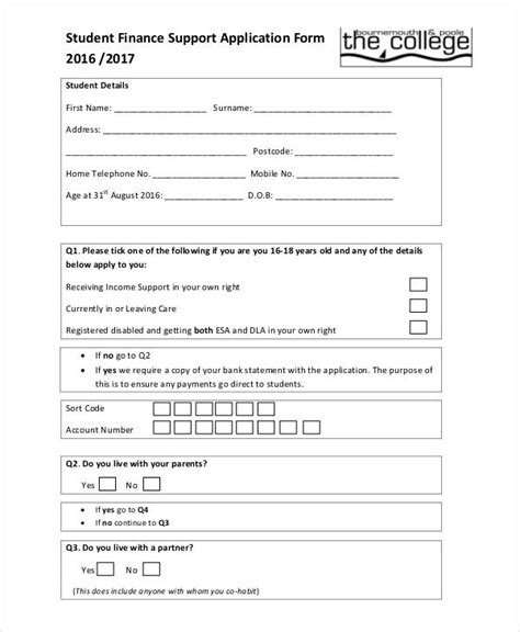 FREE 32+ Student Application Forms in PDF | MS Word | Excel