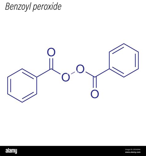 Skeletal formula of Benzoyl peroxide. Drug chemical molecule Stock Vector Image & Art - Alamy