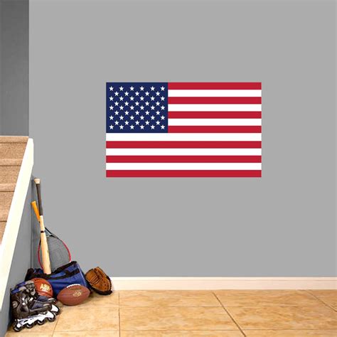 American Flag Printed Wall Decal Patriotic Sticker Decal Wall - Etsy