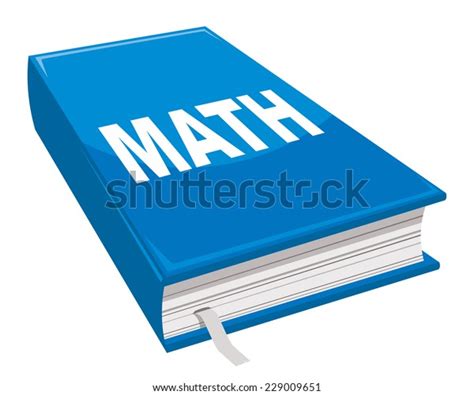 Math Book Blue Covers Word Math Stock Vector (Royalty Free) 229009651 | Shutterstock