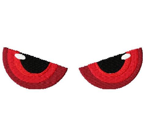 Angry Eyes Embroidery Design Instant Download - Etsy