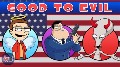 American Dad Characters: Good to Evil - YouTube